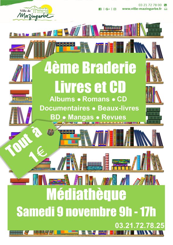 braderie aux livres novembre 2024