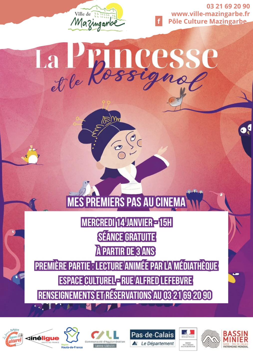 affiche princesse et rossignol