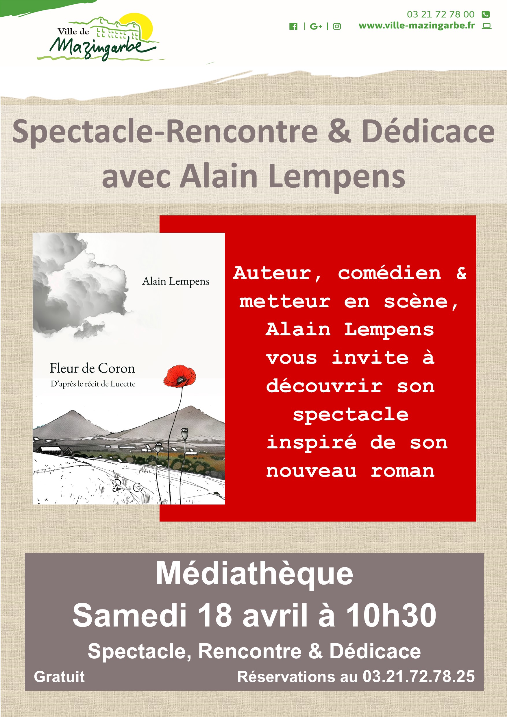 Affiche Alain Lempens 2026