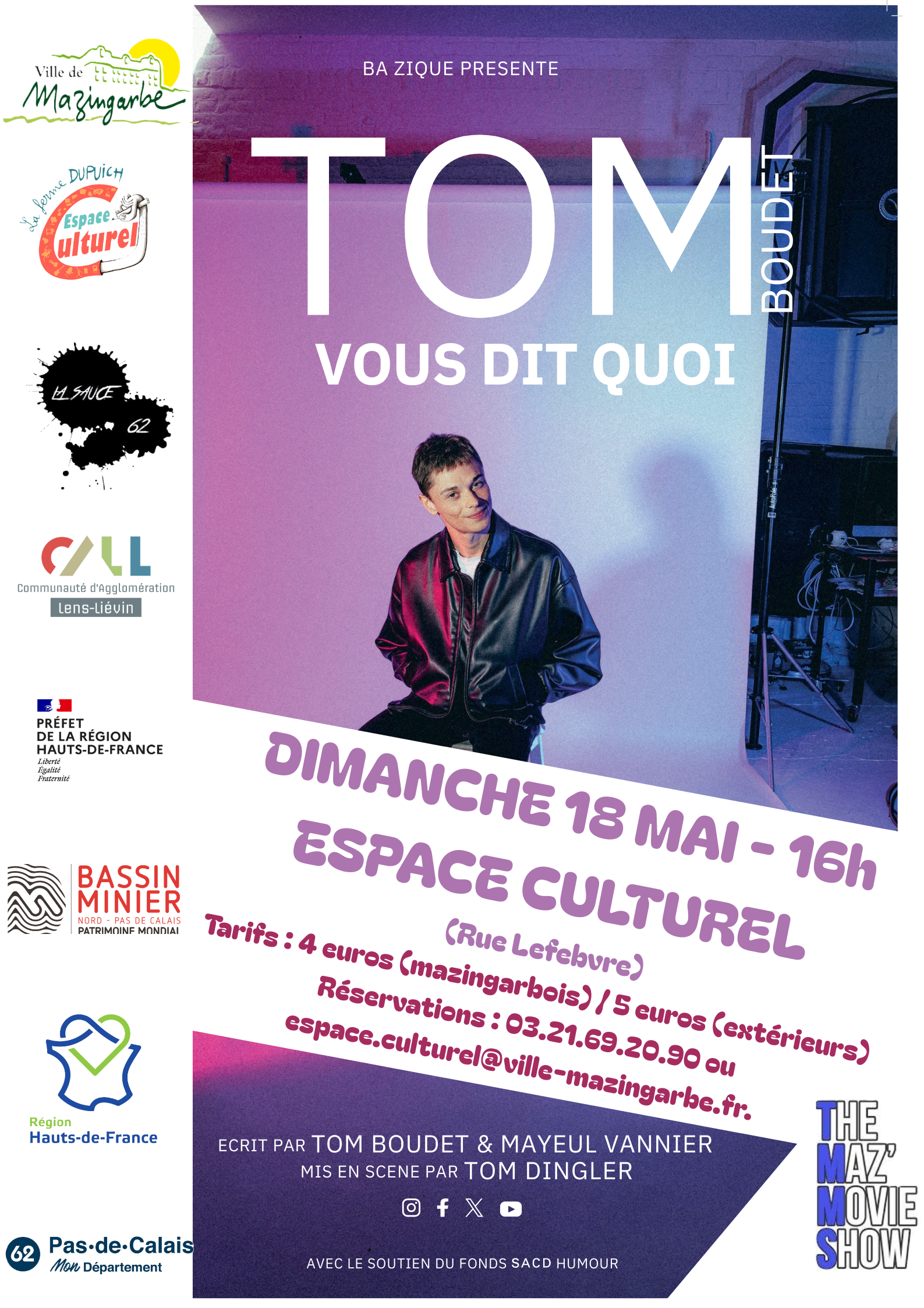 Affiche Tom Boudet