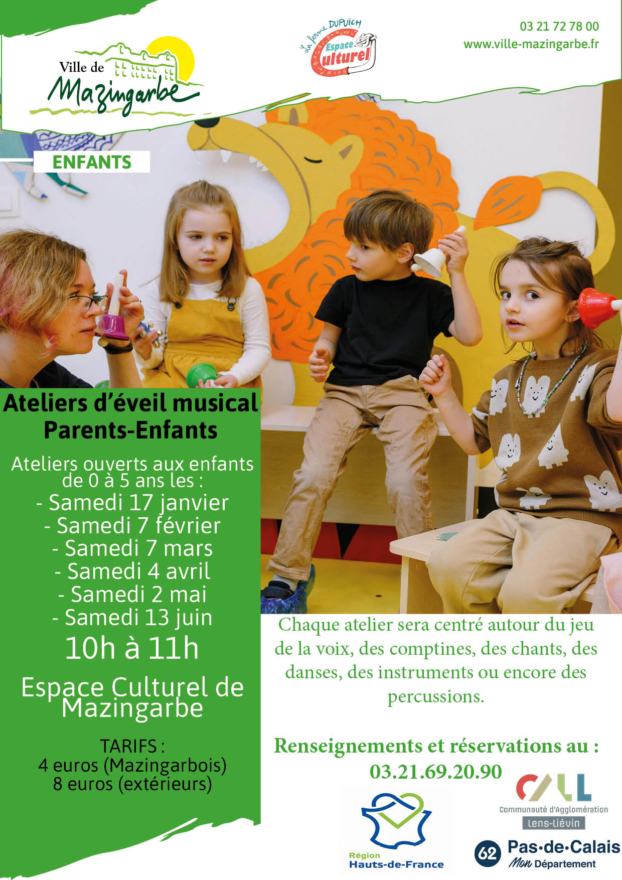 Atelier éveil musical pre sem 2026