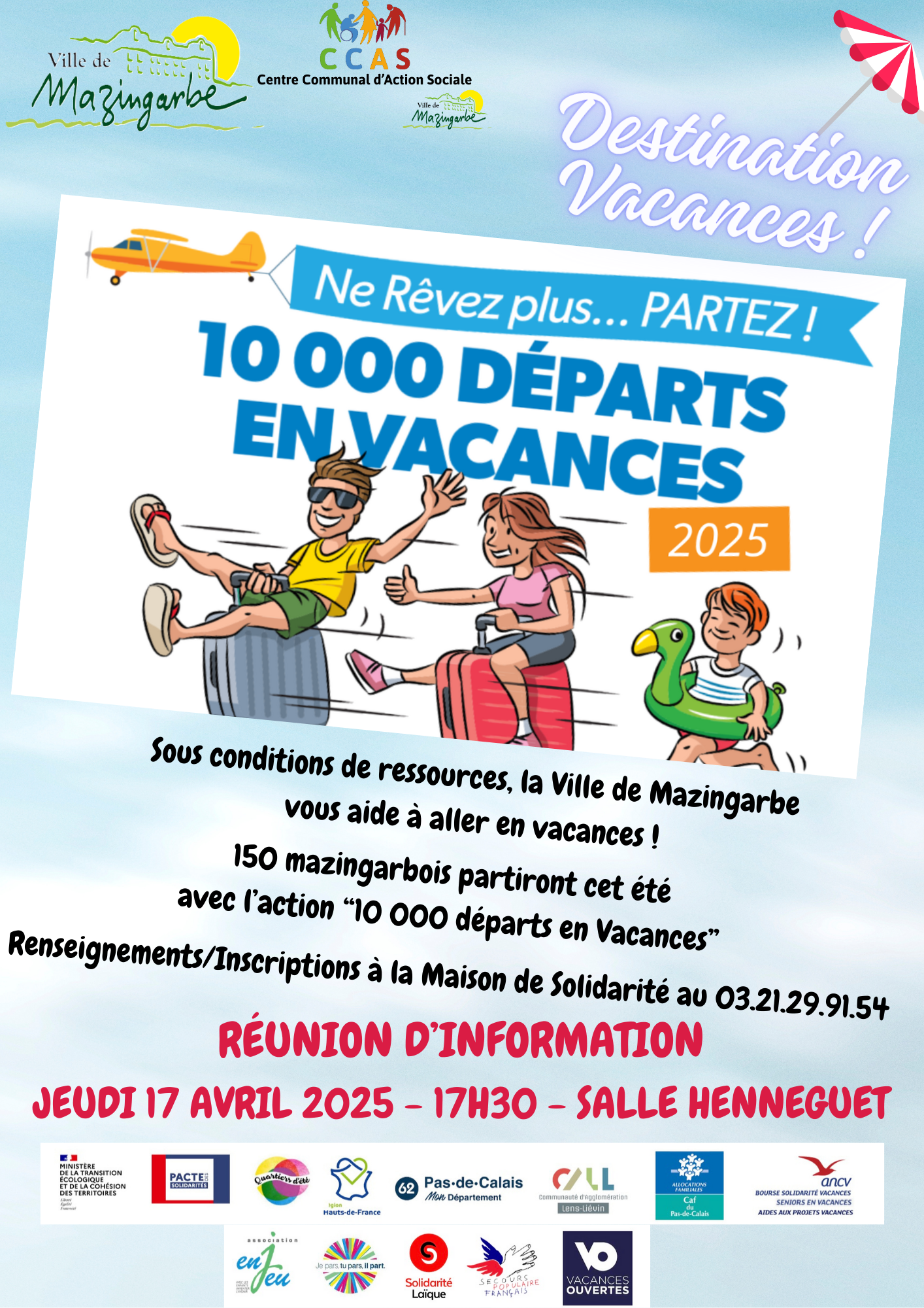 Recto affiche def 10 000 Départ 2025 Mazingarbe