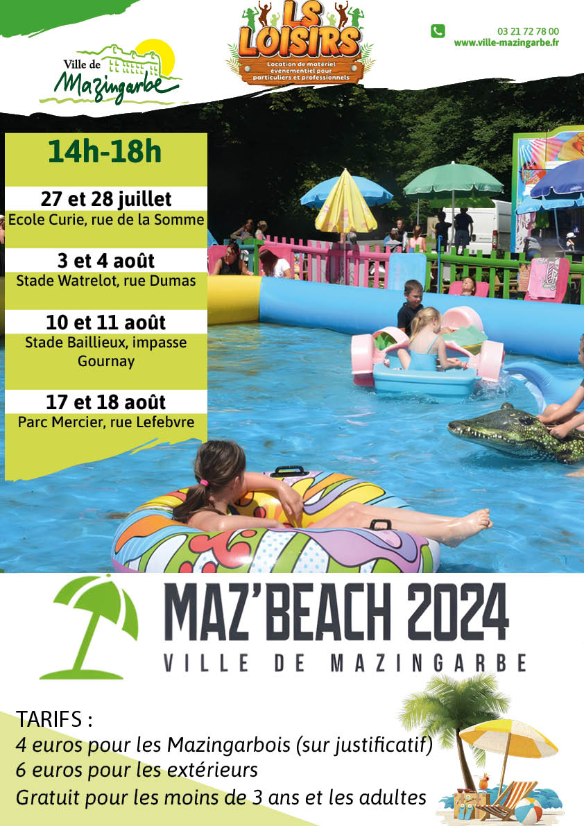 Actu Juillet 2024 Proposition Maz Beach 2024 deuxime version Ajout logo LSL